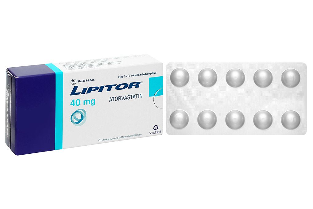 Lipitor 40mg trị rối loạn mỡ máu