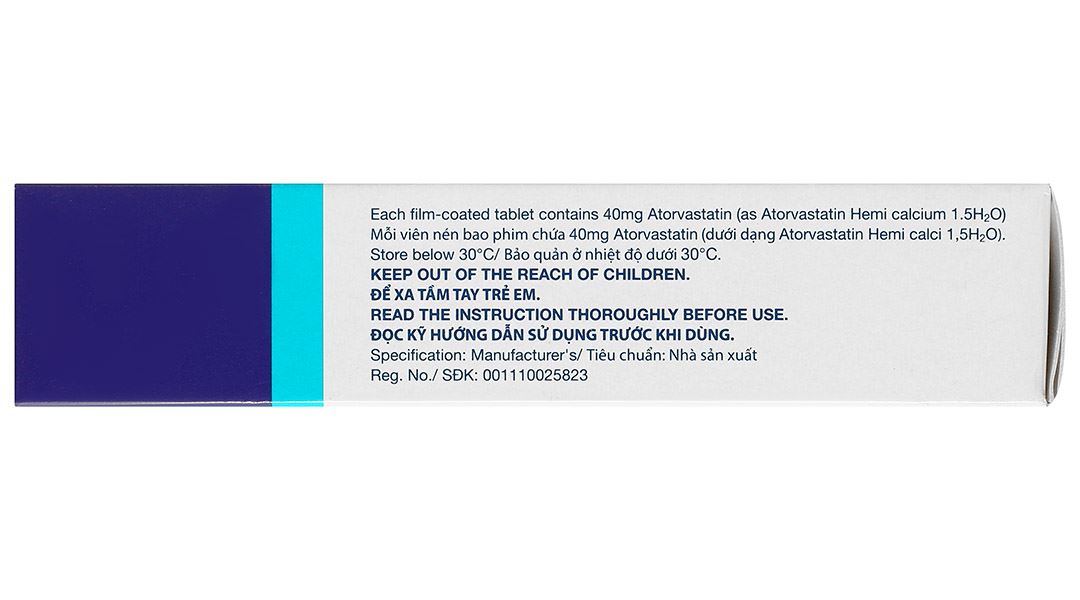 Lipitor 40mg trị rối loạn mỡ máu
