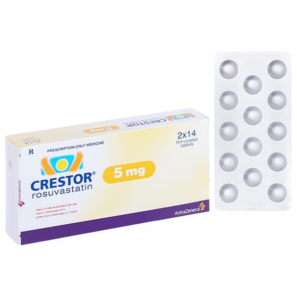 Crestor 5mg trị rối loạn mỡ máu
