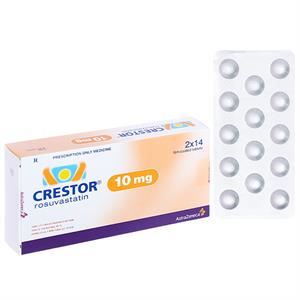 Crestor 10mg trị rối loạn mỡ máu