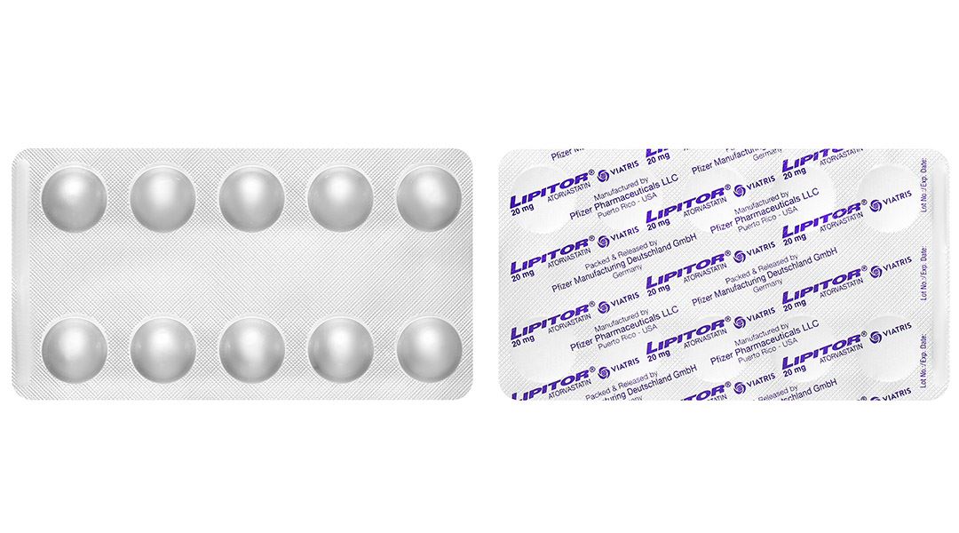 Lipitor 20mg trị rối loạn mỡ máu (3 vỉ x 10 viên) - 8