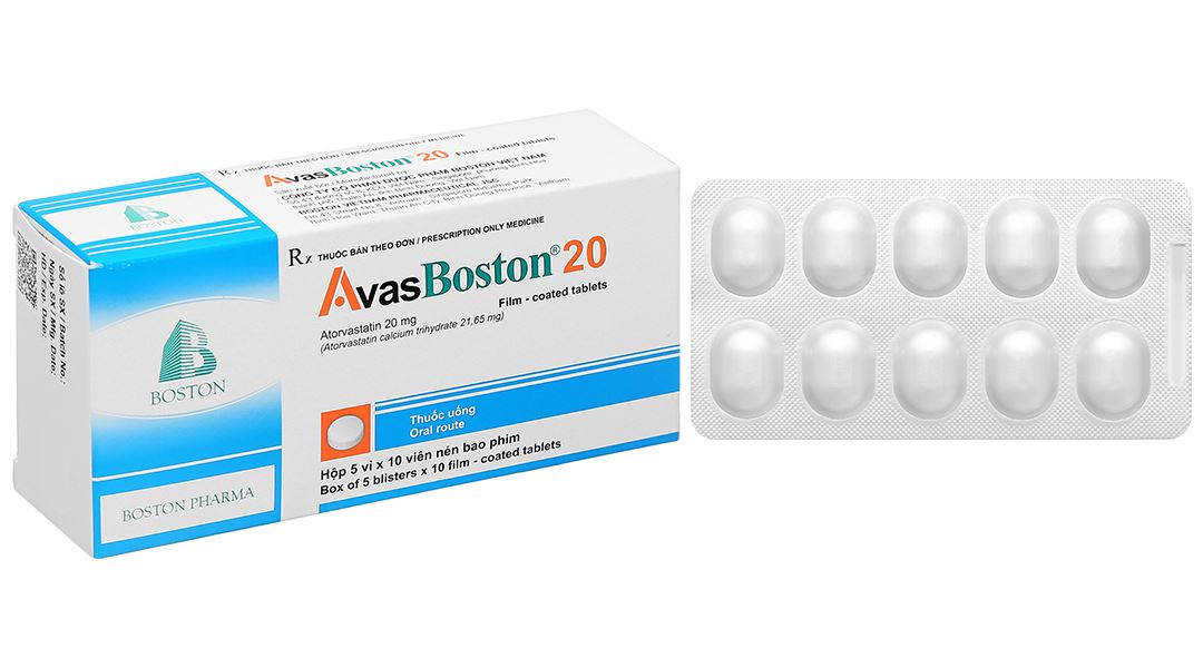 Avasboston 20 điều trị rối loạn mỡ máu