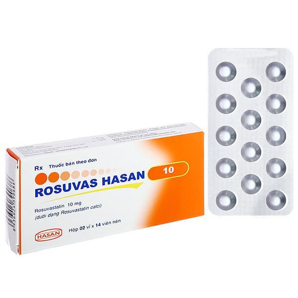 Rosuvas Hasan 10 trị rối loạn mỡ máu