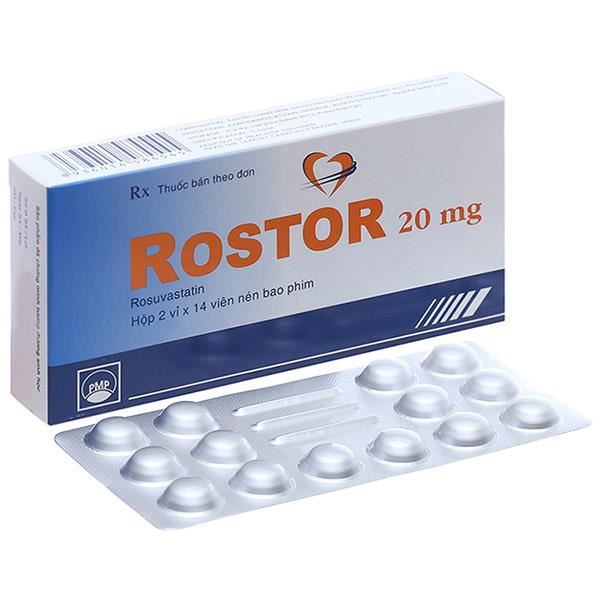 Rostor 20mg trị tăng mỡ máu