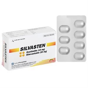 Silvasten 20/10mg trị rối loạn mỡ máu