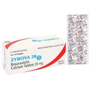 Zyrova 20 trị rối loạn mỡ máu