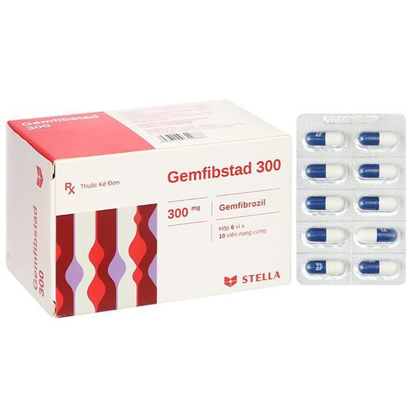 Gemfibstad 300 điều trị tăng lipid huyết