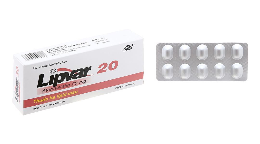 Lipvar 20 trị rối loạn lipid máu