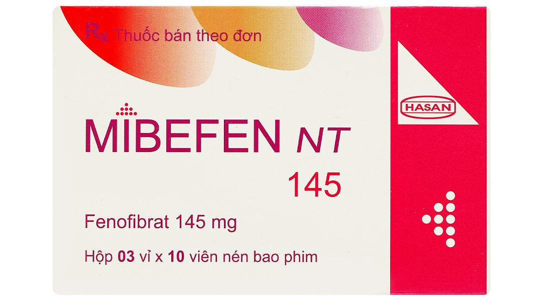 Mibefen NT 145 điều trị tăng triglycerid huyết nặng