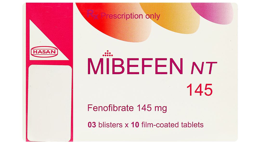 Mibefen NT 145 điều trị tăng triglycerid huyết nặng