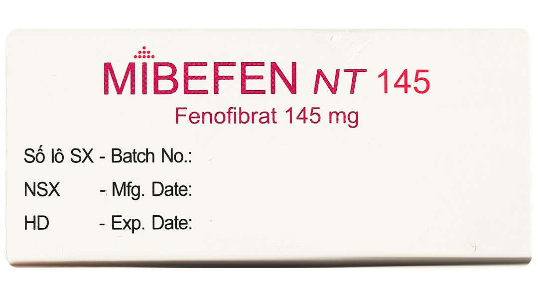 Mibefen NT 145 điều trị tăng triglycerid huyết nặng