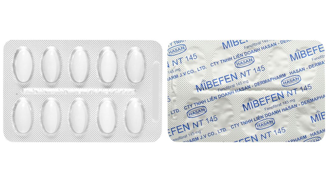 Mibefen NT 145 điều trị tăng triglycerid huyết nặng