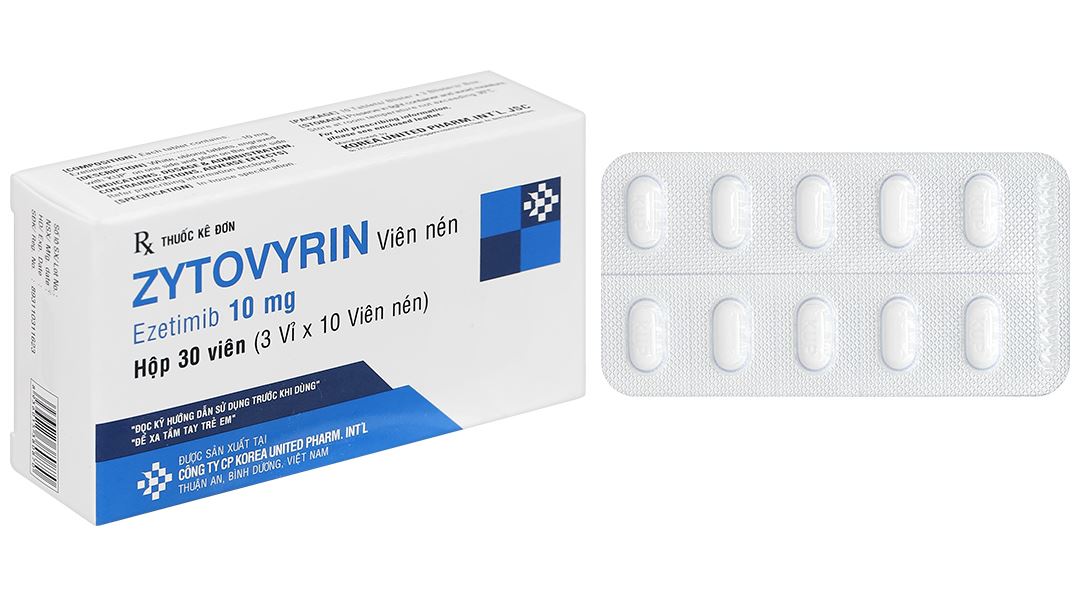 Zytovyrin 10mg điều trị rối loạn mỡ máu