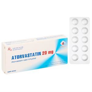 Atorvastatin Domesco 20mg trị tăng cholesterol máu