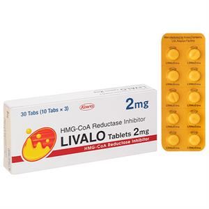 Livalo Tablets 2mg trị rối loạn lipid máu