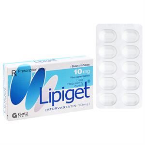 Lipiget 10mg trị rối loạn mỡ máu