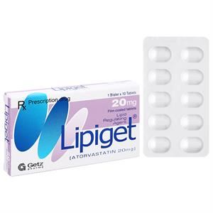 Lipiget 20mg giúp làm giảm cholesterol toàn phần