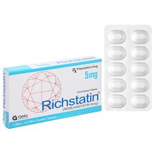 Richstatin 5mg dùng làm giảm nồng độ cholesterol toàn phần