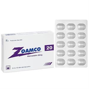 Zoamco 20 điều trị rối loạn lipid máu