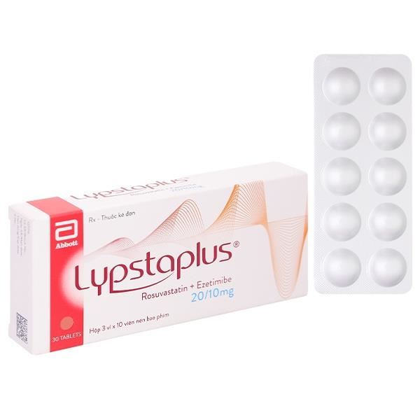 Lypstaplus 20/10mg điều trị tăng cholesterol máu nguyên phát