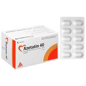 Azetatin 40 điều trị rối loạn lipid máu