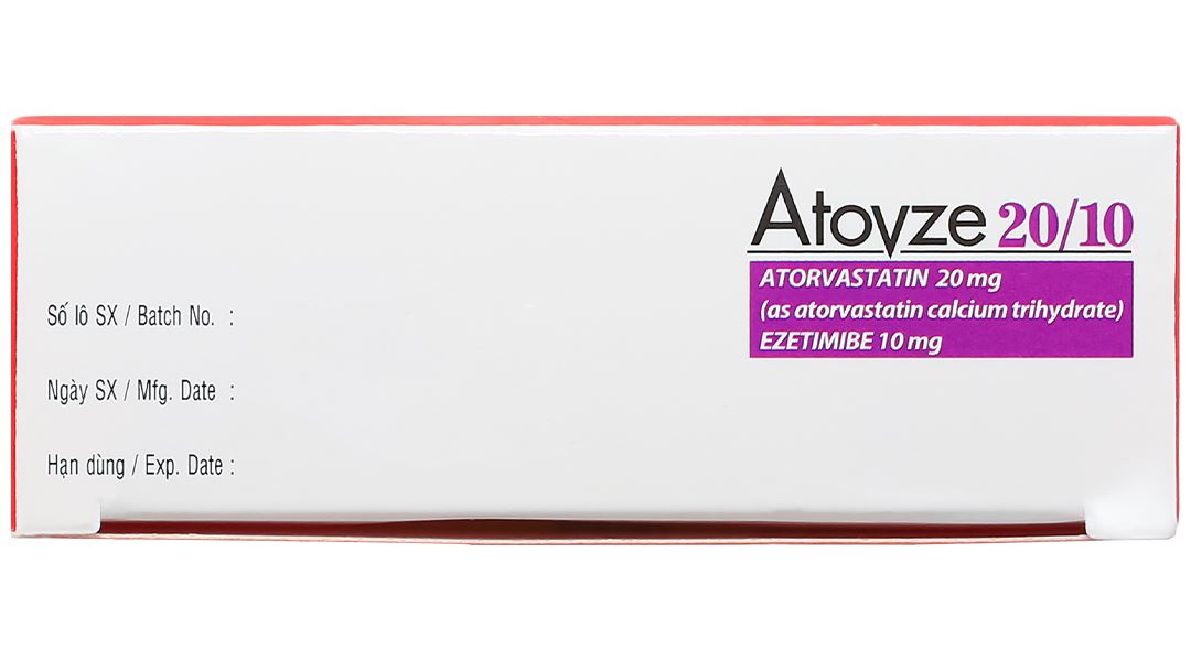 Atovze 20/10 điều trị tăng cholesterol máu