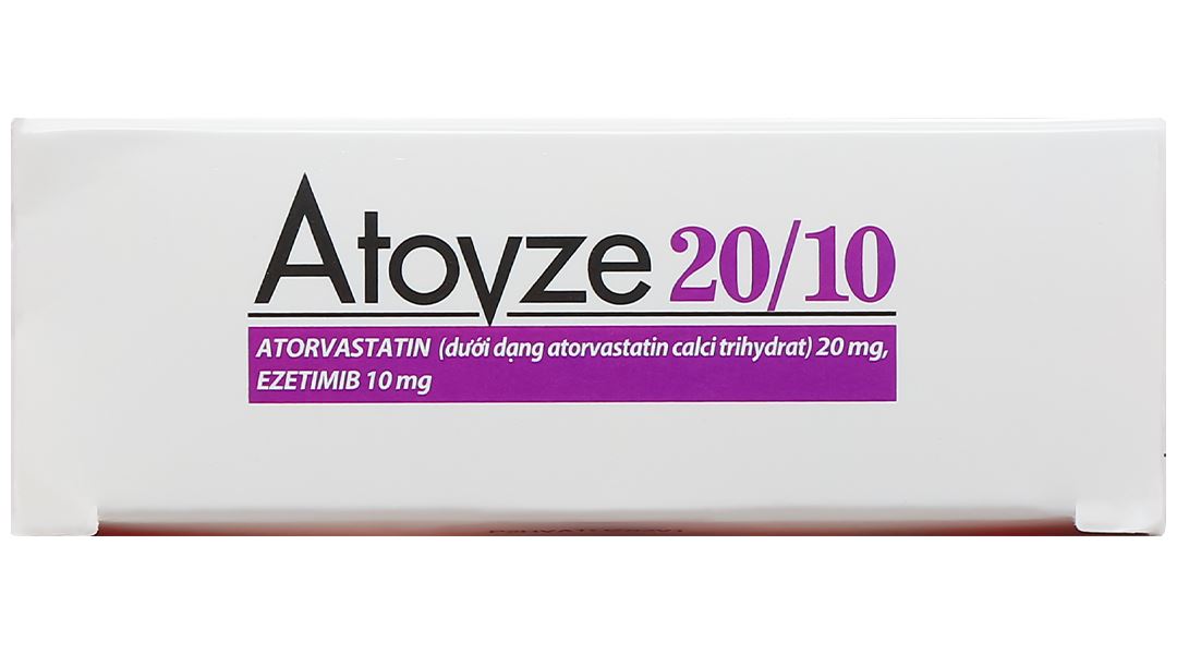 Atovze 20/10 điều trị tăng cholesterol máu