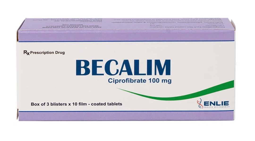 Becalim 100mg điều trị tăng triglycerid, tăng lipid máu