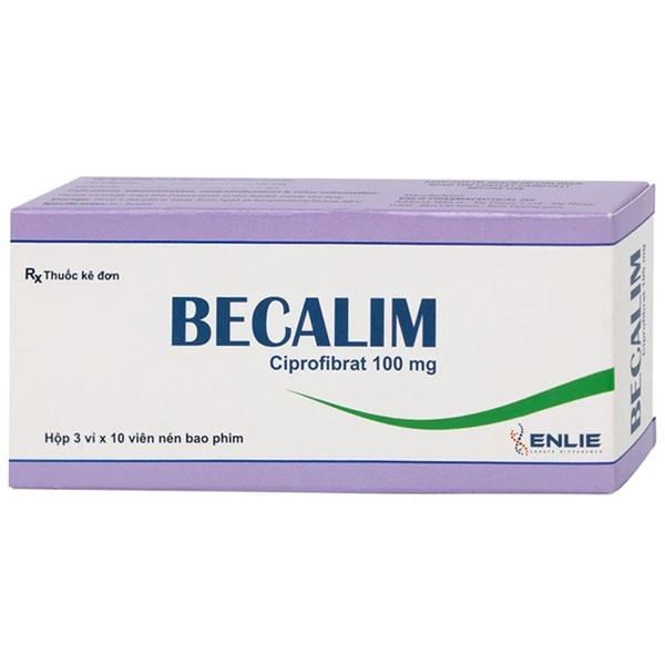 Becalim 100mg điều trị tăng triglycerid, tăng lipid máu