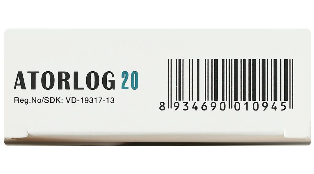 Atorlog 20 điều trị tăng cholesterol toàn phần và LDL-cholesterol