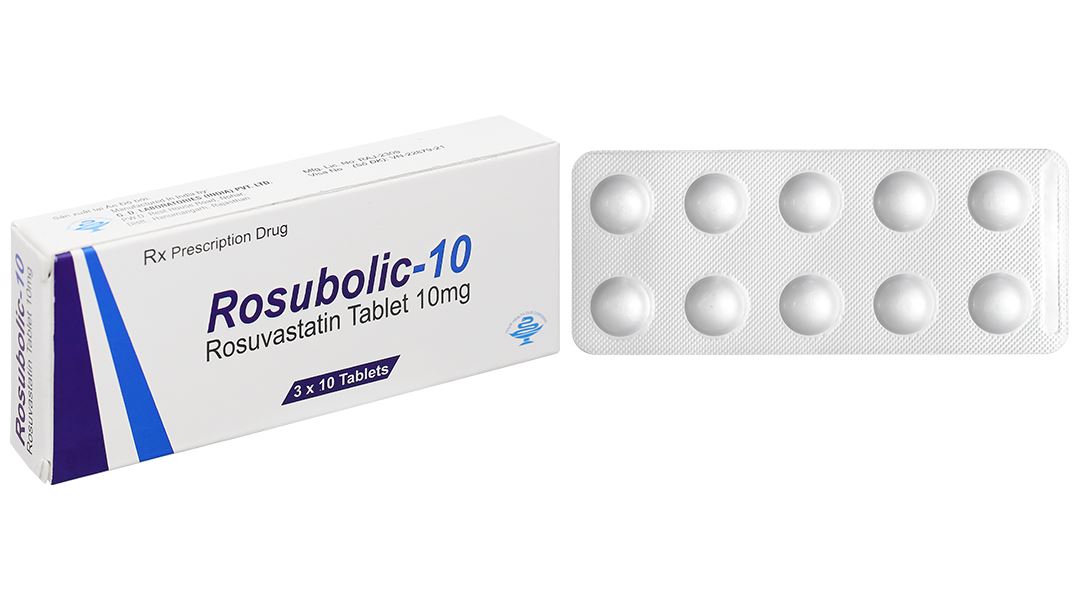 Rosubolic-10 điều trị tăng cholesterol máu