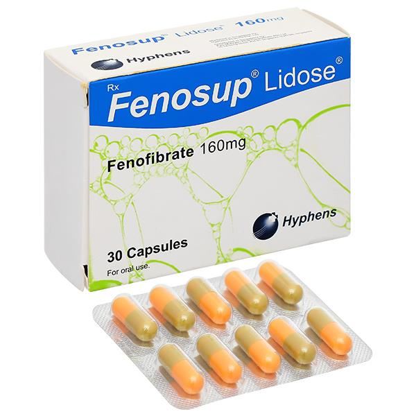 Fenosup Lidose 160mg điều trị cholesterol máu và triglycerid máu cao