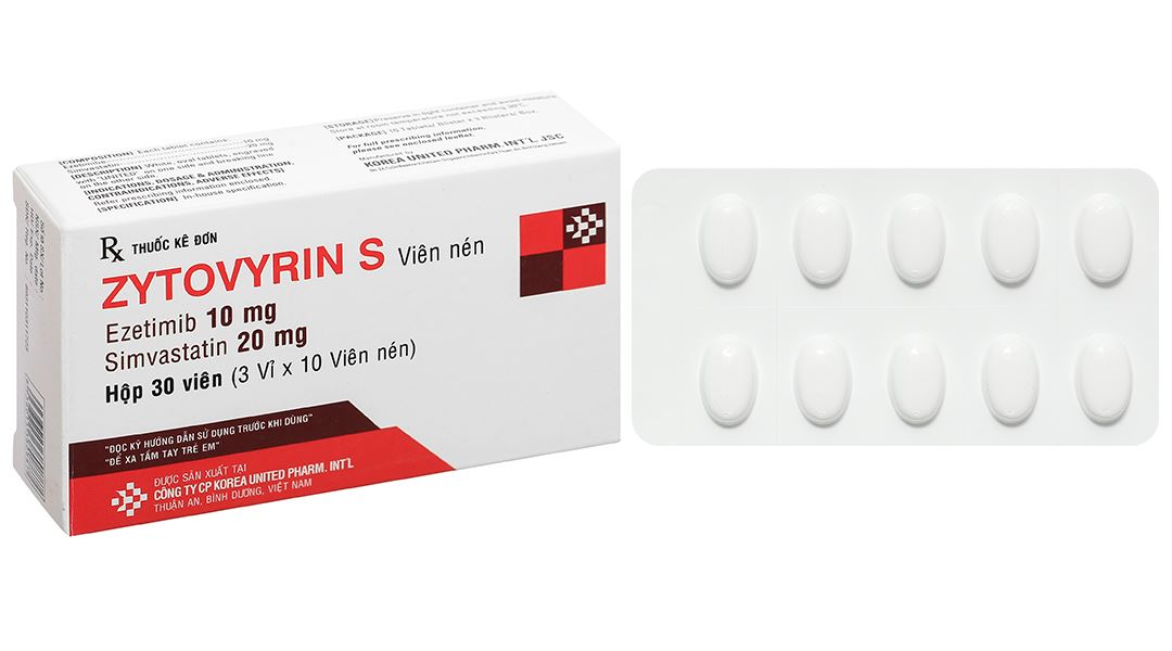 Zytovyrin S trị tăng cholesterol máu nguyên phát, rối loạn lipid máu