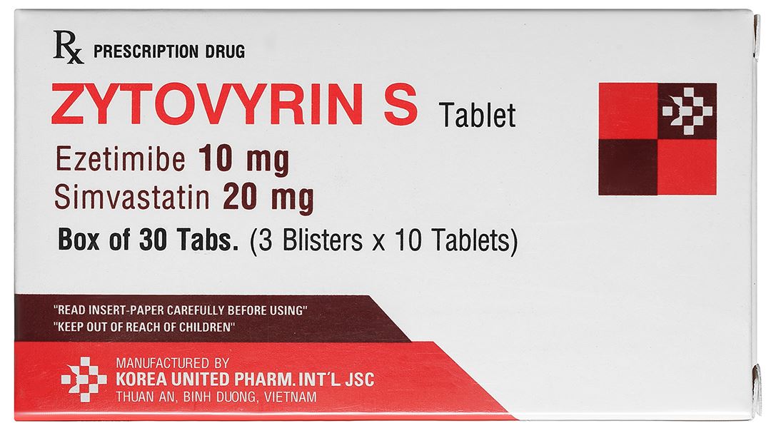 Zytovyrin S trị tăng cholesterol máu nguyên phát, rối loạn lipid máu