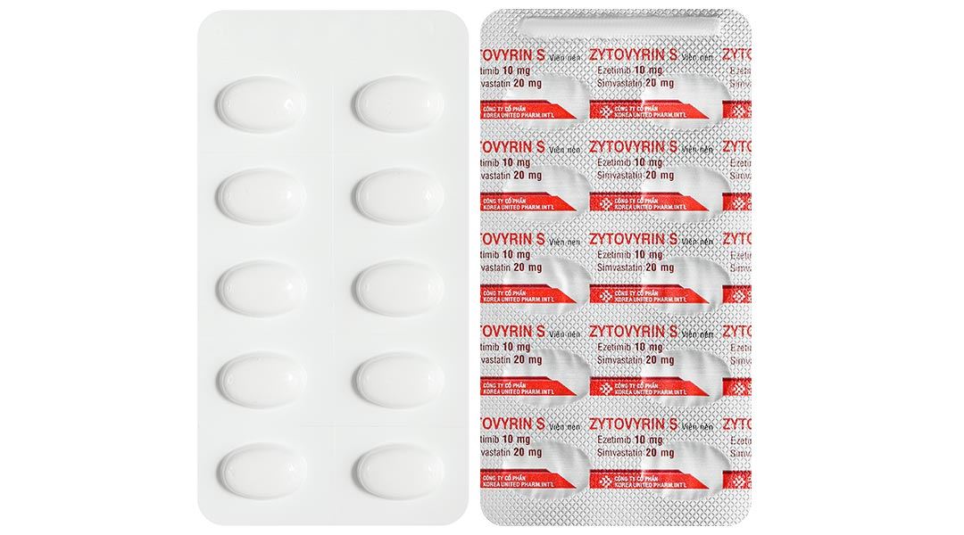 Zytovyrin S trị tăng cholesterol máu nguyên phát, rối loạn lipid máu