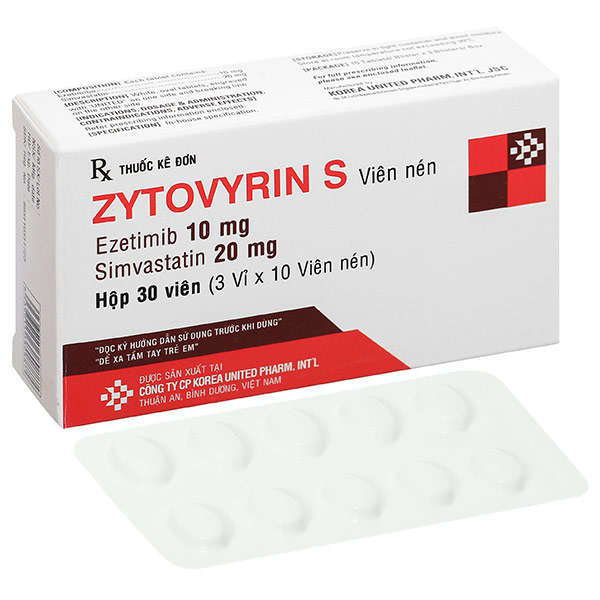 Zytovyrin S trị tăng cholesterol máu nguyên phát, rối loạn lipid máu