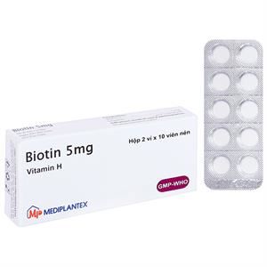 Biotin 5mg Mediplantex hỗ trợ trị viêm da, rụng tóc