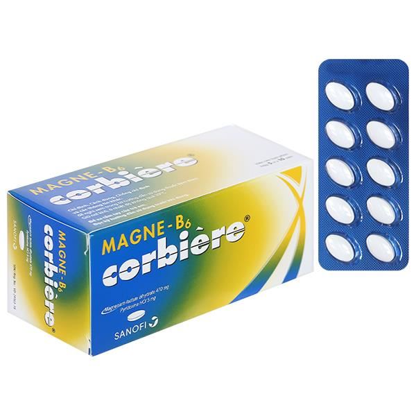 Magne B6 Corbière trị thiếu Magnesi và vitamin B6