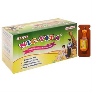 Siro Nic-Vita giúp trẻ ăn ngon, tăng chiều cao, phát triển tốt