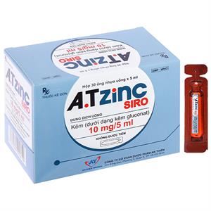A.TZinC Siro 10mg/5ml hỗ trợ trị tiêu chảy, tăng đề kháng