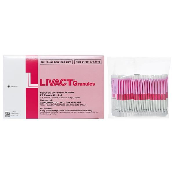 Cốm pha dung dịch uống Livact Granules giảm albumin máu