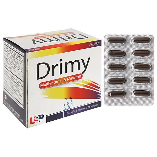 Drimy bổ sung vitamin và khoáng chất