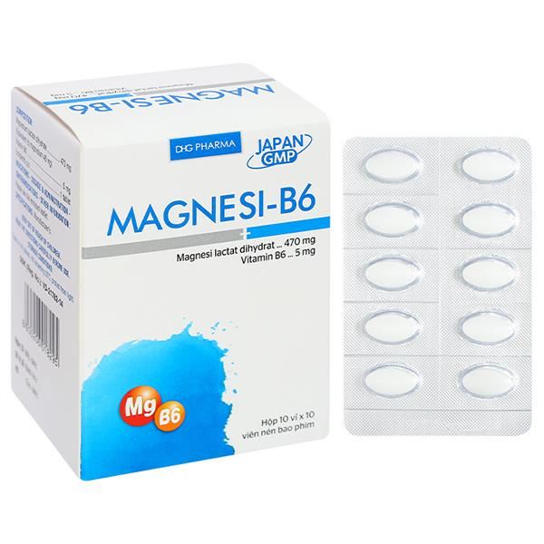 Magnesi-B6 điều trị thiếu Mg và vitamin B6