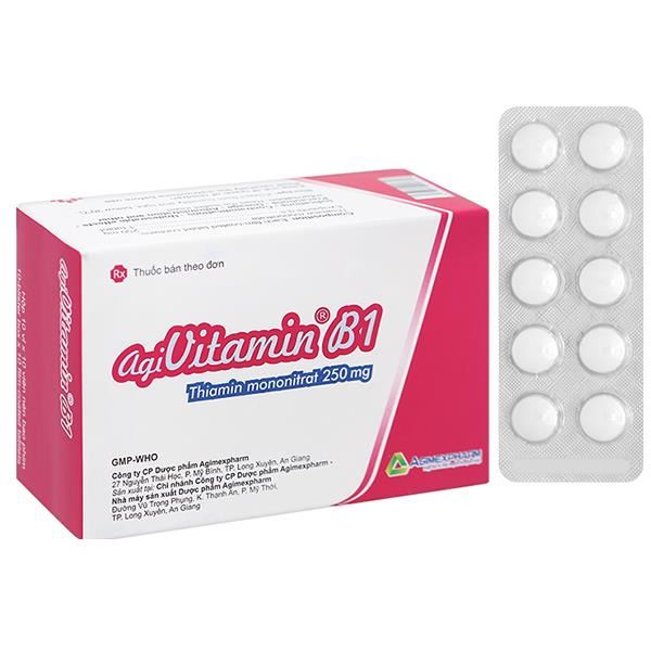 Agivitamin B1 250mg trị thiếu thiamin
