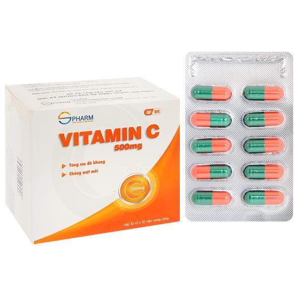 Vitamin C Spharm 500mg phòng và trị thiếu vitamin C