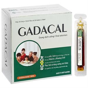 Dung dịch uống Gadacal bổ sung calci, lysin và các vitamin cho cơ thể