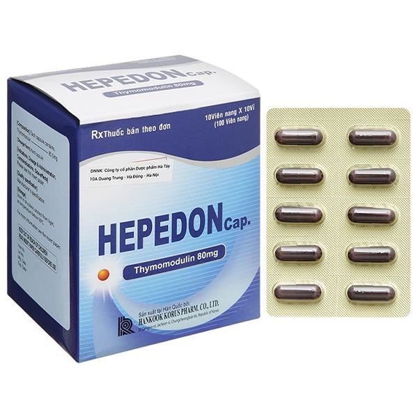 Hepedon Cap. 80mg hỗ trợ trị nhiễm khuẩn, kích thích miễn dịch