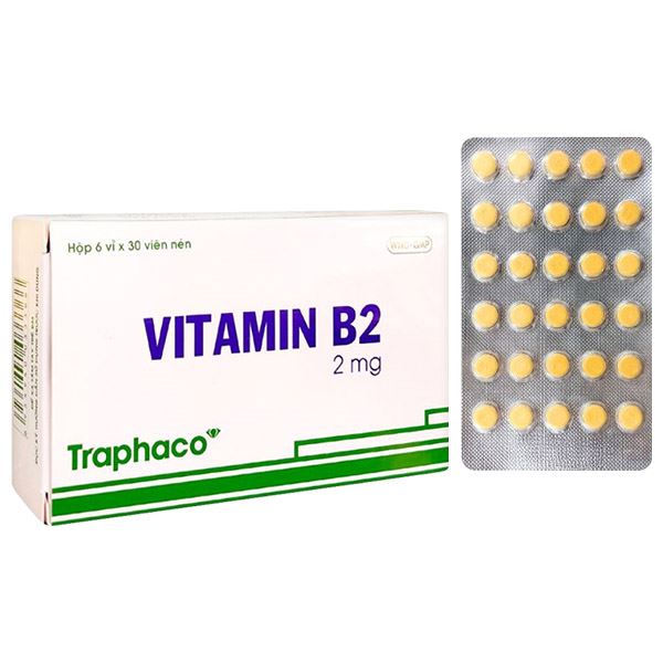 Vitamin B2 Traphaco 2mg dự phòng và điều trị thiếu vitamin B2