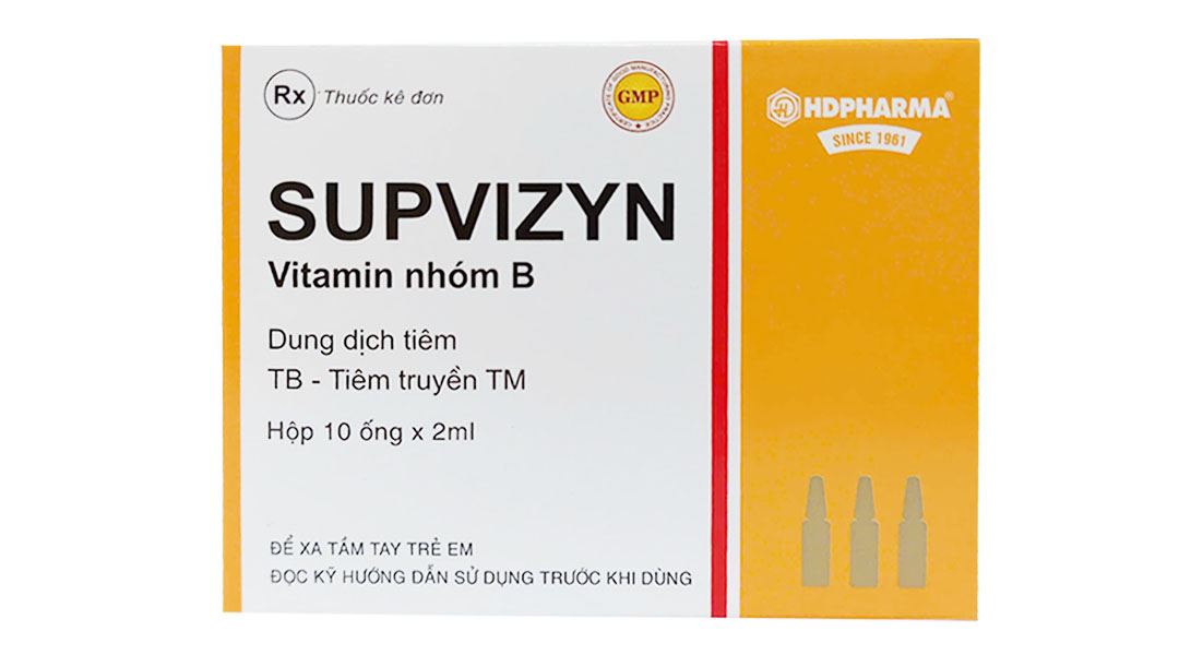 Dung dịch tiêm truyền Supvizyn phòng và trị thiếu vitamin nhóm B