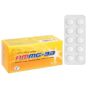 Ammg-3B trị bệnh lý thần kinh gây ra do thiếu hụt vitamin B1, B6, B12